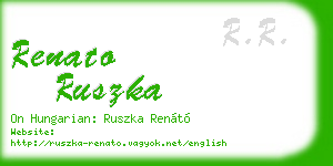 renato ruszka business card