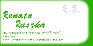 renato ruszka business card